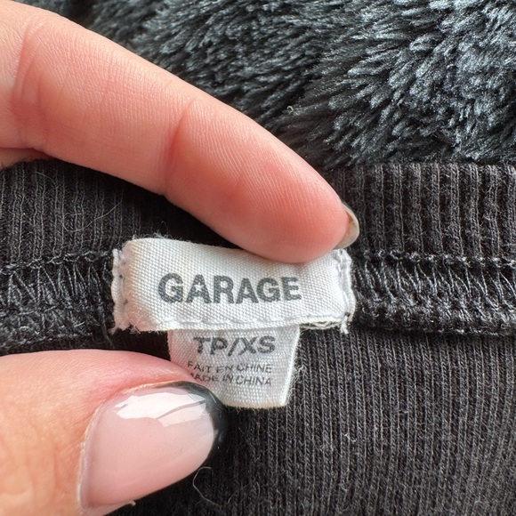 Garage Black Ruched Mini Dress - Picture 4 of 4